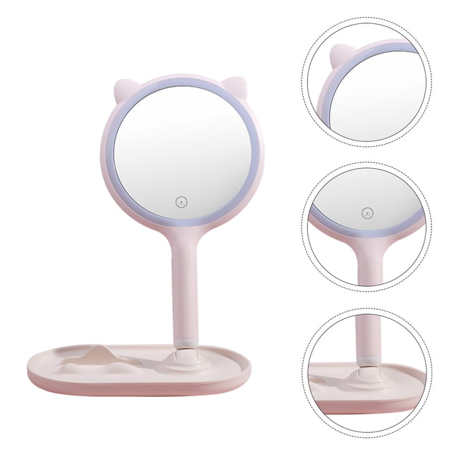 OULII Miroir de Maquillage LED Éclairé pour Usage Quotidien et Domestique pour Femmes