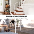 thumbnail image 6 of Outsunny 1-3 Step Handrails for Outdoor Steps, Outdoor Stair Railing with Installation Kit, Metal Handrail for Concrete Steps, Porch, Deck, White, 6 of 9