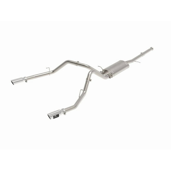 Advanced FLOW Engineering Exhaust System Kit 49-44135-P Apollo GT Cat-Back System; Stainless Steel; With Muffler; 3 Inch Pipe Diameter; Single Exhaust With Dual Exit; Rear Exit