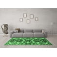 thumbnail image 3 of Ahgly Company Indoor Round Oriental Emerald Green Industrial Area Rugs, 3' Round, 3 of 4