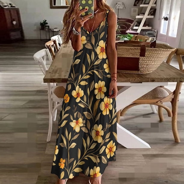 chinese dress ladies Laurel Sleeveless Maxi Dress in Green Floral