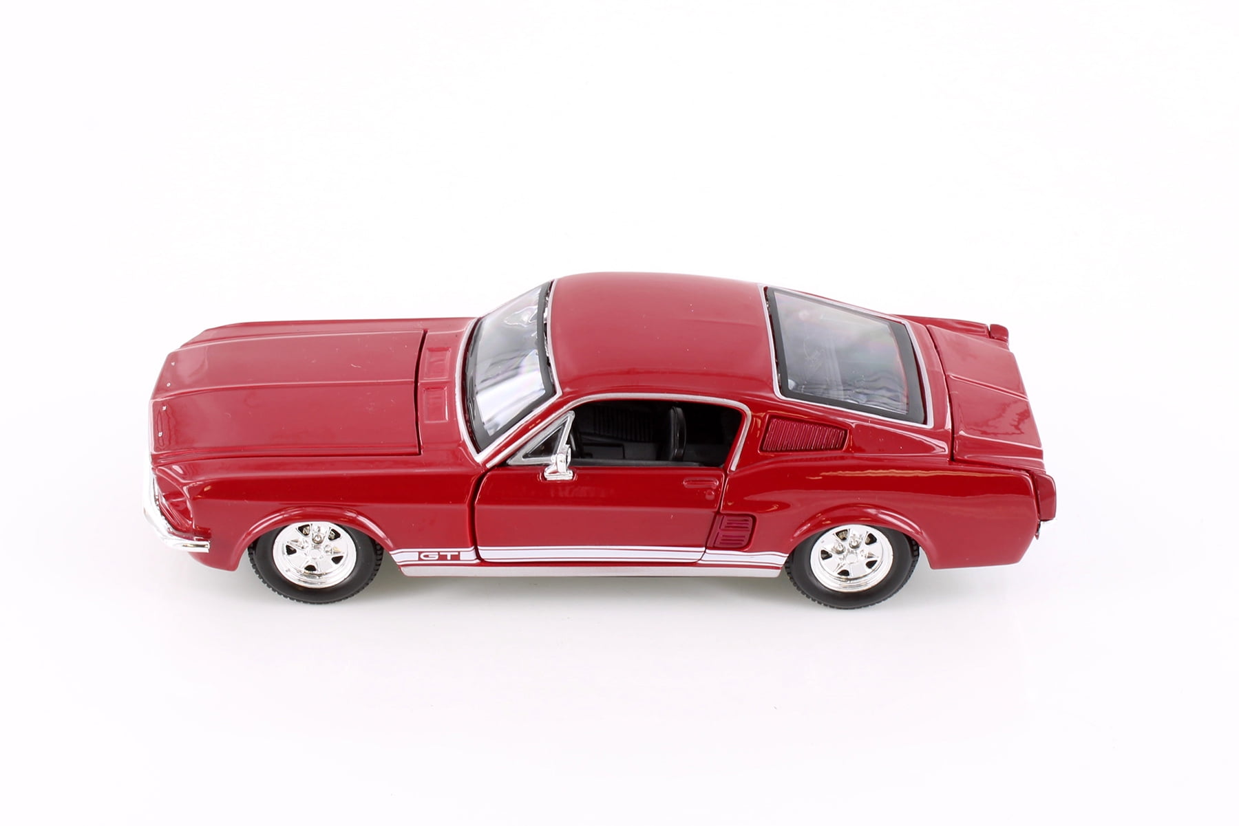 1967 Ford Mustang GT-500 Hard Top, Red - Showcasts 37260 - 1/24 Scale Diecast Model Toy Car