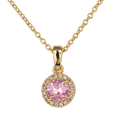 thumbnail image 1 of Collar para Mujer LuckyLy Dije con Zirconia Cúbica Modelo Judy rosa UNITALLA LuckyLy, 1 of 6