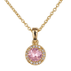 thumbnail image 1 of Collar para Mujer LuckyLy Dije con Zirconia Cúbica Modelo Judy rosa UNITALLA LuckyLy, 1 of 6