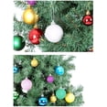 thumbnail image 2 of Adornos navideños decorados con bolas navideñas esmeriladas, bolas navideñas plateadas brillantes y mate, 2 of 4