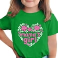 thumbnail image 1 of Zpanxa T-Shirts d'Été pour Filles Imprimé de la Fête de l'Indépendance Col Rond Manches Courtes Haut Polyester Spandex 3-4 Ans, 1 of 6