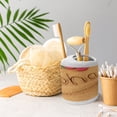 thumbnail image 5 of Ambesonne Aloha Soap Dispenser & Toothbrush Holder Set, Summer Holiday Season Theme, 2 Pcs, Brown and Red, 5 of 6
