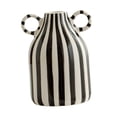 thumbnail image 4 of jifeng Decorative Flower Vase Ceramic Vase with Handle for Farmhouse Party Tabletop black, 4 of 9