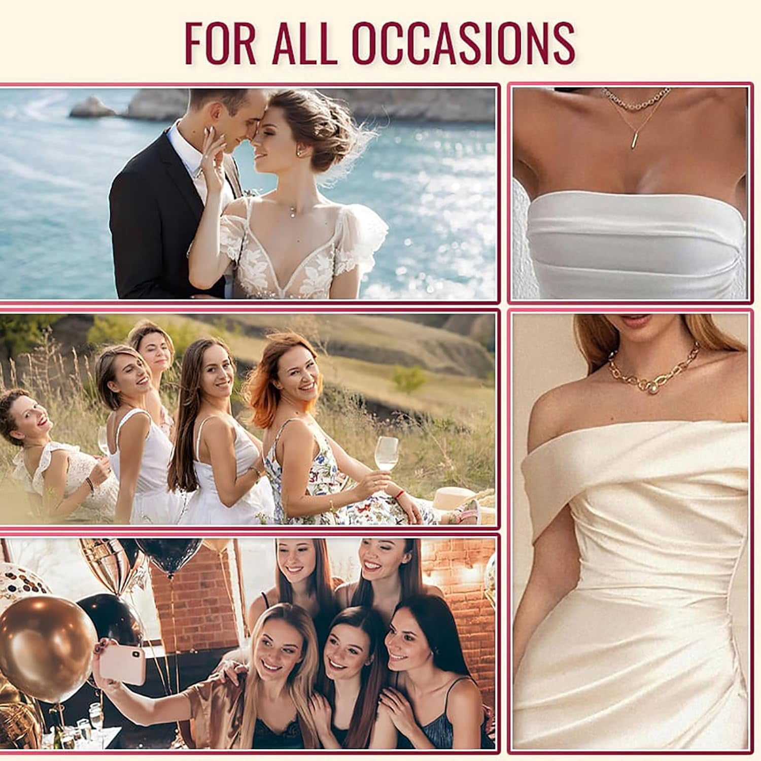 Cakes Cleavage Bra, Cakes Sticky Bra, Invisible Strapless Backless Push Up Self Adhesive Body Bras, Strapless Silicone Bra for Women, Push Up Sticky Bras