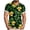 #60-Yellow, variant on Ceisia Men's St. Patrick's Day Short Sleeve Shirt Clover Print Regular Straight Fit Green Turn-Down Collar Spring Summer Shirt Gift