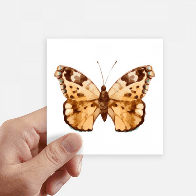 with Brown Wings Sticker Square Waterproof Stickers Wallpaper Car Decal