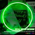 thumbnail image 3 of UPONRAY Happy St. Patrick's Day Neon Signs, 12.5"*12.5" Dimmable & USB-Powered LED Neon Light, Stylish Wall Decor for St. Patrick's Day Party, Home, Shop, Restaurant, Bar, 3 of 11