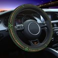thumbnail image 1 of 37-38 Steering Wheel Covers Shamrock Four Leaf Universal St Patricks Day Auto ration Fashion Automobile Accessory, 1 of 4