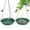 Green, variant on Hanging Bird Feeder & BirdBath for Outdoors, Wild Bird Feeders Tray, Hanging Birdbaths Trays for Outside, Cardinal, Blue Jay, Crow, Birdfeeders Outside (10", 1 Pcs with Hole & 1 Pcs No Hole)