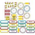 Eureka 'Telling Time' Bulletin Board Analog Clock Practice, 4pc, 17'' W