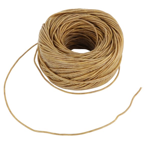 Scented Candle Wick,2mm Fiber Wick Natural Beeswax Coating Candle Wick Lampwick Custom Engineered