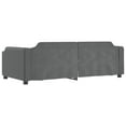 thumbnail image 3 of vidaXL Day Bed Dark Grey 100x190 cm Fabric, 3 of 5