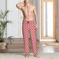 thumbnail image 2 of Mens Pajama Pants, Snowflakes Soft Sleep & Lounge Pants for Men, Cuteness Casual PJ Bottoms Pants with Pockets, 2 of 7