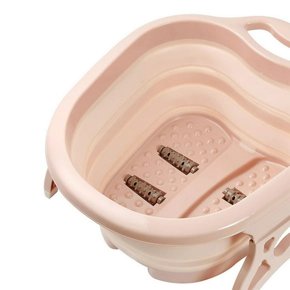 Foot Soak Bath Tub Foot Soak Massage Bucket Foot Bath Tub Folding Foot Massage Basin Foot Bath Massage Tub Foot Soaking Bath Basin Foldable Portable Roller Design Massage Bucket