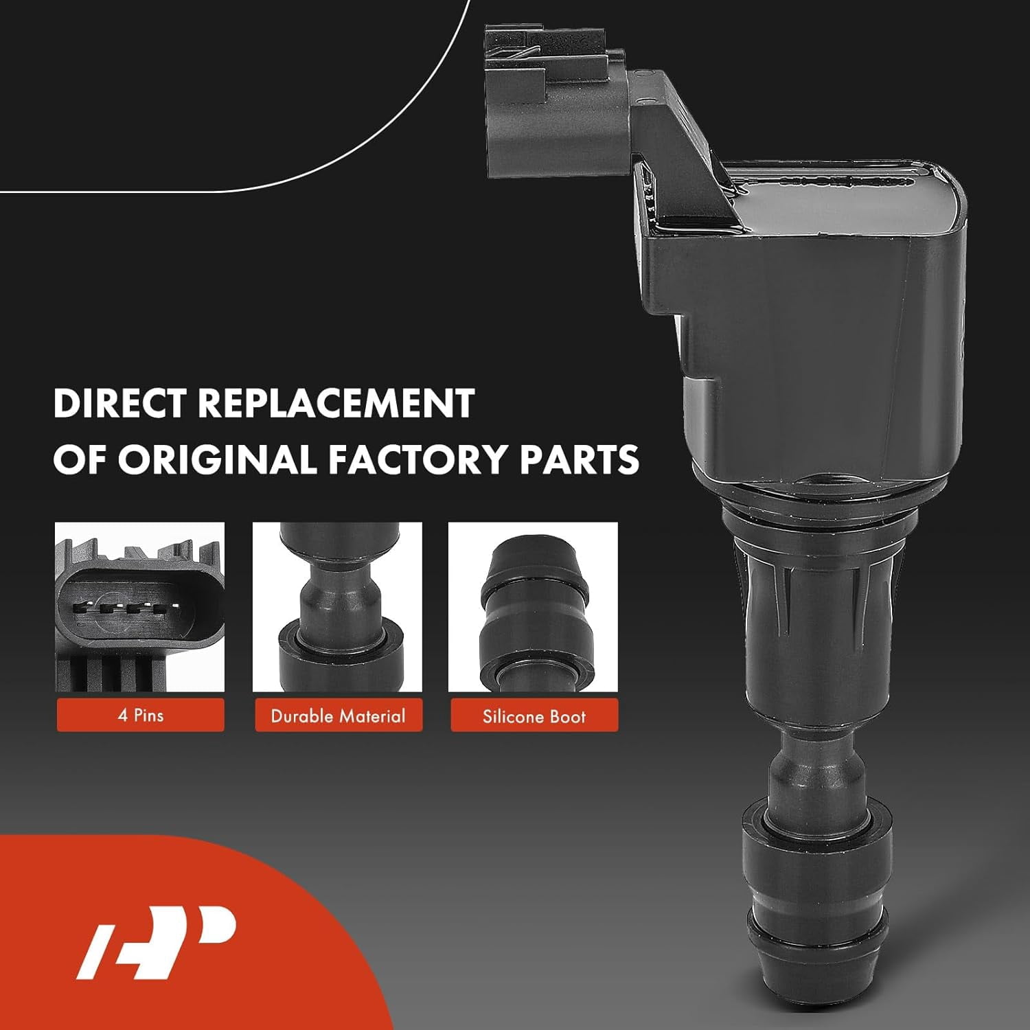 A-Premium Set of 4 Ignition Coil Pack and Iridium Spark Plugs Compatible with Chevrolet Equinox, Malibu & GMC Terrain & Buick LaCrosse, Verano, Regal & Saab 9-5 & Pontiac G5 Solstice & Saturn Aura