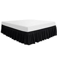 thumbnail image 1 of Unique Bargains Polyester Bed Skirt Durable 16 Inch Drop Easy Fit Wrinkle, Elastic Dust Ruffles Bedskirts, 1 of 9