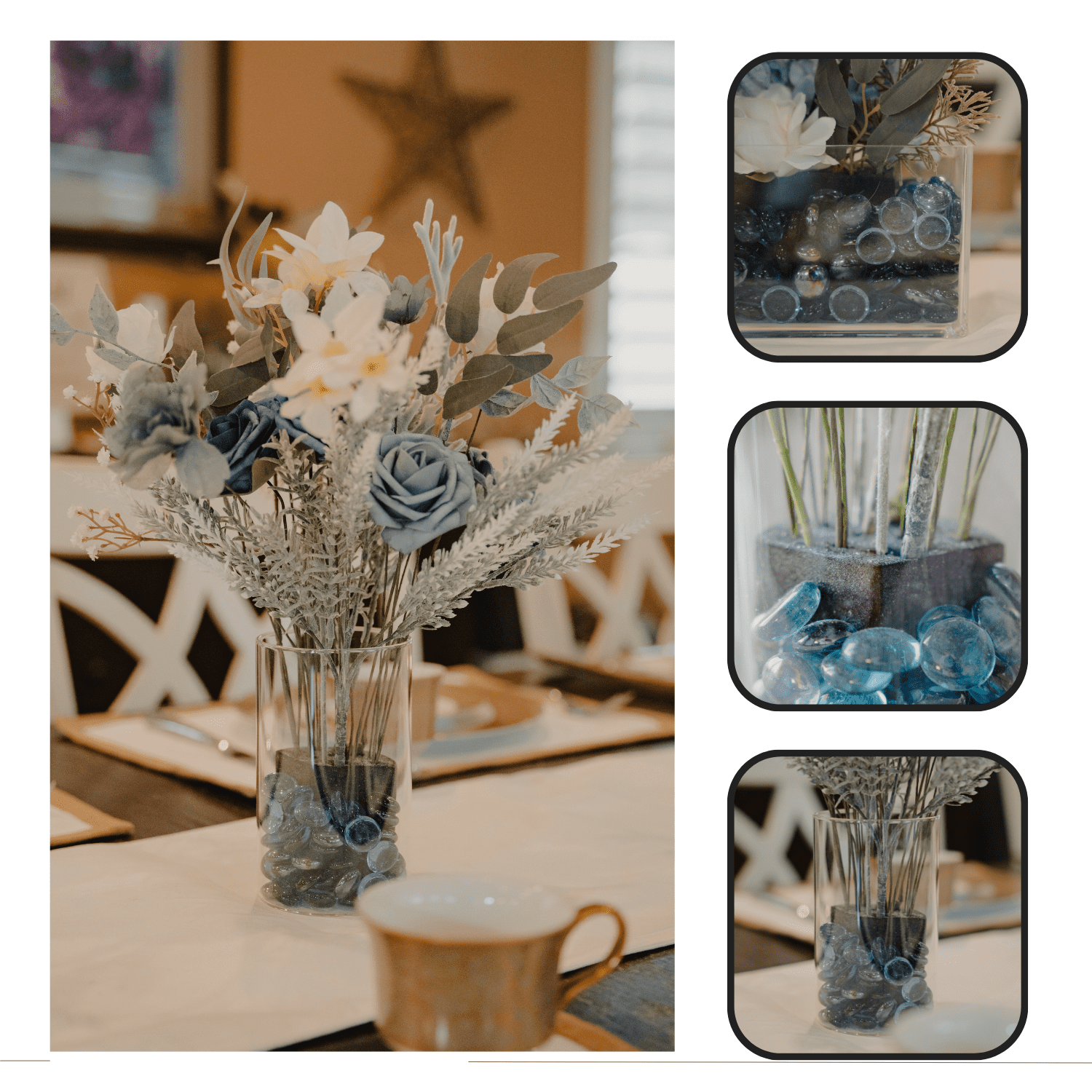 XCEL Floral Foam Block Unlike Any Other - Reusable Floral Blocks Flower Foam for Artificial Flower Arrangements (Black - 9" x 3" x 3" (4 Pack))
