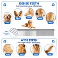 thumbnail image 6 of 6-in-1 Dog Grooming Scissors Kit, Stainless Steel Dog Scissors for Grooming with Curved Scissors & Comb, for Home & Professional Pet Grooming, Blue, 6 of 8