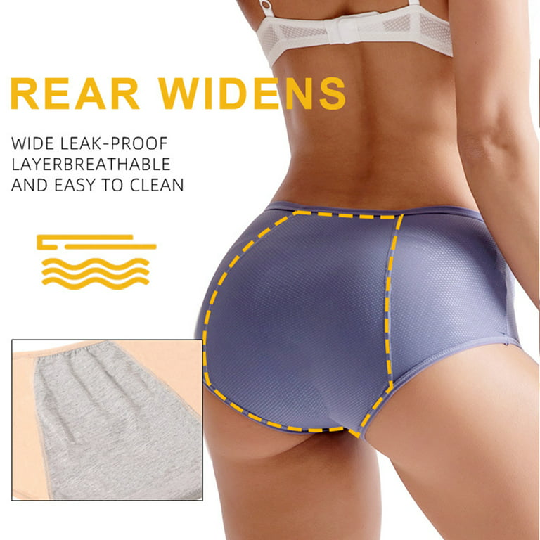Shpwfbe Underwear Women 4 Piece High Waist Leakproof Plu Size Ie