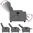 thumbnail image 5 of vidaXL Dark Gray Fabric Recliner Chair, 6-Point Vibration Massage, Adjustable Backrest & Footrest, 5 of 5