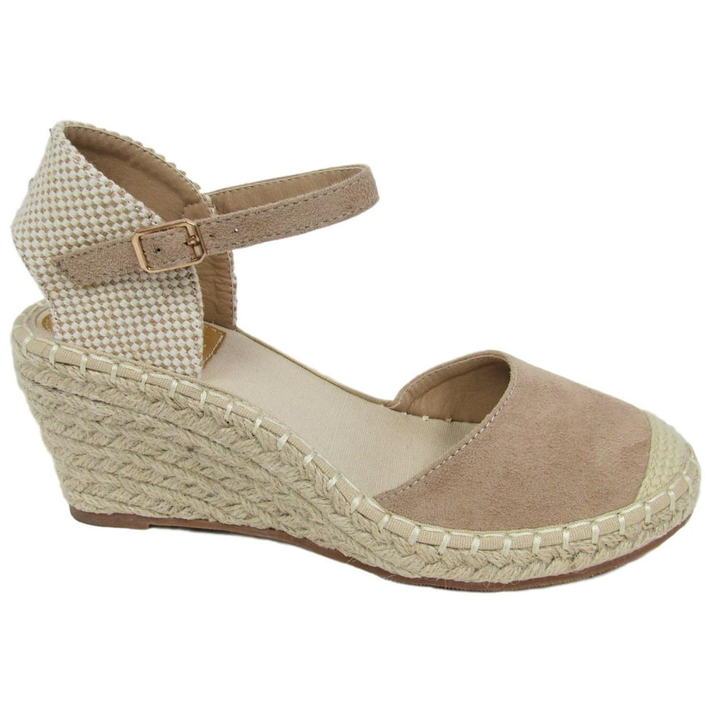 Bonnibel Women Espadrille Platform Low Kitten Heel Wedge