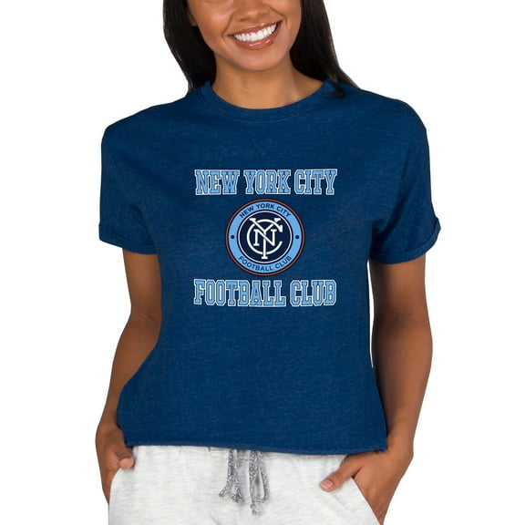 Women's Concepts Sport Navy New York City FC Mainstream Terry Top