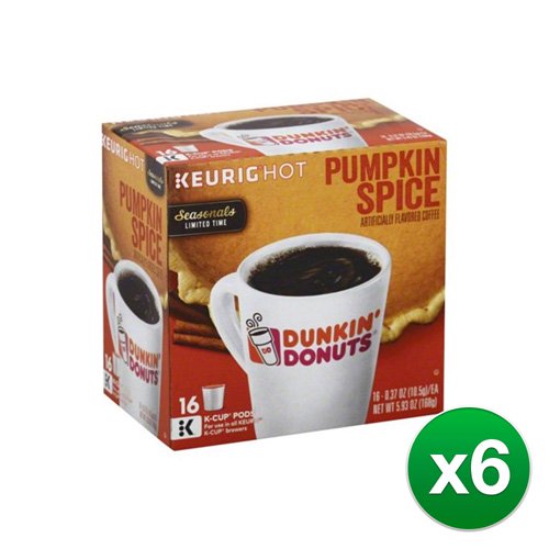 Dunkin Donuts Pumpkin Spice Flavored Coffee K Cup Pods For Keurig Brewers 96ct Walmart Com Walmart Com