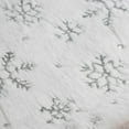 thumbnail image 4 of Snowlflake Christmas Tree Skirt, Large Snowy White Fur Tree Skirt with Snowy Pattern for Christmas Decorations, 4 of 6
