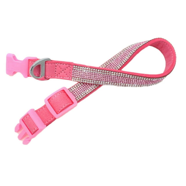 Bling Crystal Pet Collar Adjustable Puppy small pet collar Crystal Shiny Rhinestone Soft Collars Pet Supplies Small Medium Pet