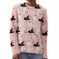 thumbnail image 4 of Halloween Sweaters for Women Fashion Graphic Print Long Sleeve Knit Pullover Tops Everyday Casual Look, 4 of 6