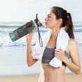 thumbnail image 5 of Qxltty Gild Dark Green Marbles Water Bottle 32 oz with Straw BPA Free Reusable Fitness Sport Bottle Perfect for Travel School Outdoors and Gym, 5 of 7