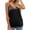 C-Black261, variant on Silk Satin Tank Tops For Women V Neck Spaghetti Straps Base Layer Undershirt Loose Fit Solid Color Camisole Versatile Top