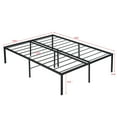 thumbnail image 4 of Euroco Metal Full Size Platform Bed Frame, Heavy Duty Metal Bed, Black, 4 of 10