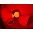 thumbnail image 3 of Grayscale 18x15 Black Modern Framed Museum Art Print Titled - Red Curves I, 3 of 5