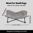 thumbnail image 3 of TRIXIE Elevated Camping Cot, Folding Dog Bed, Raised Travel Lounger for Small Dogs up to 35 Pounds, 3 of 6
