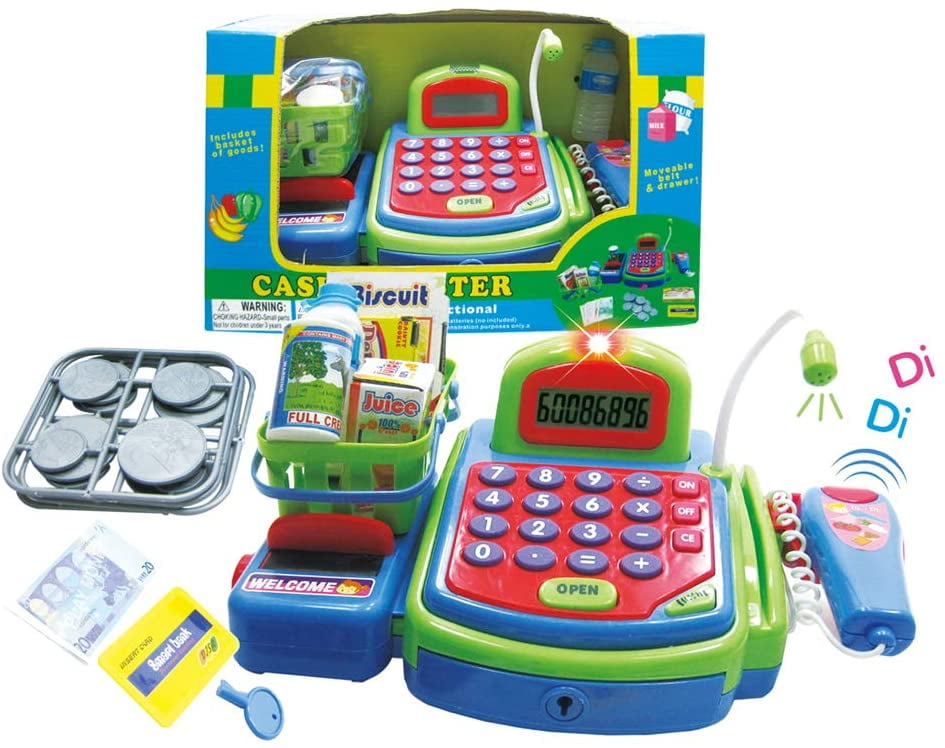 Joyin Toy Cash Register Shopping Pretend Play Money Machine With Dual Languages for sale online 
