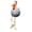 C, variant on Dserhfy Funny Chicken Figurine with Dangling Legs Big Eyes Resin Cartoon Rooster Statue for Outdoor Garden Lawn Patio Balcony Decor