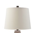 thumbnail image 3 of Aerd 23 Inch Table Lamp Set of 2, White Drum Shade, Ribbed Base Turned, 3 of 5