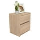 thumbnail image 2 of Mesa De Noche Buró Dos Cajones Trivor Beige Excelsior, 2 of 5