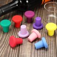 thumbnail image 5 of Uxcell T-shaped Reusable Silicone Wine Bottle Stoppers Caps Purple 6 Pack, 5 of 5