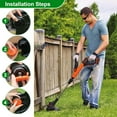 thumbnail image 3 of 4-Pack,Weed Trimmer Head Cap & Spring Replacement for Black String Trimmer Parts, Replace RC-100-P 385022-03, 3 of 5