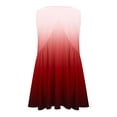 thumbnail image 4 of Plebaso V Neck Tank Tops for Women Gradient Color Ruffle Shirts Flowy Sleeveless Womens Summer Blouses, 4 of 5