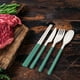 thumbnail image 3 of Juego de cubiertos portátiles | Cuchillo, cuchara, tenedor y palillos desmontables | Utensilios de viaje ligeros con estuche | Cubiertos reutilizables para loncheras, para estudiantes, camping,, 3 of 5
