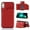 Red, variant on Mantto for iPhone 7 / 8 / SE 2022 & 2020 Wallet Case, Double Magnetic Clasp Back Flip Kickstand with RFID Blocking Credit Card Holder Folio Durable Leather Phone Cases for Women Men Girls,Rosegold