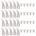 thumbnail image 3 of Miangastore 20 Pcs DIY Rivets Punk Rivets Fashion Rivets Punk Style Clothes Accessories for Leather Clothes Bags Jeans (7x21mm Peppers Shape Silver), 3 of 8